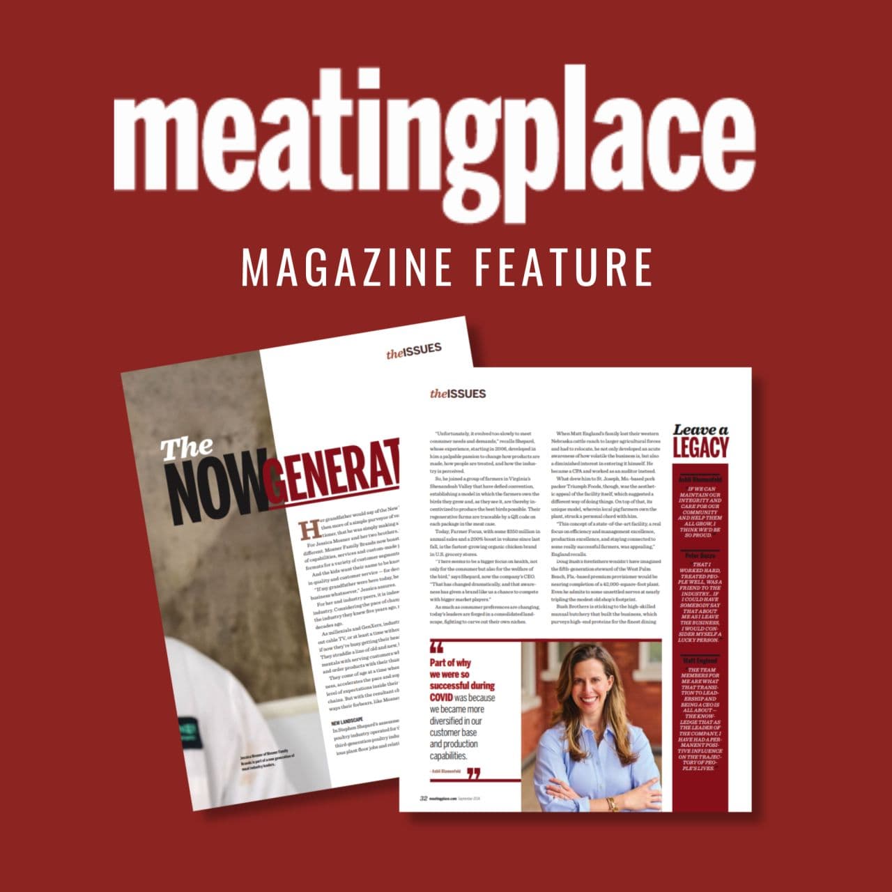 Meatingplace Magazine features new generation of leaders