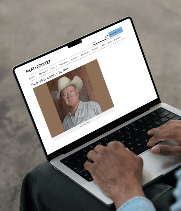 Food Safety Maestro: Dr. Nick Featured in Meat + Poultry Magazine