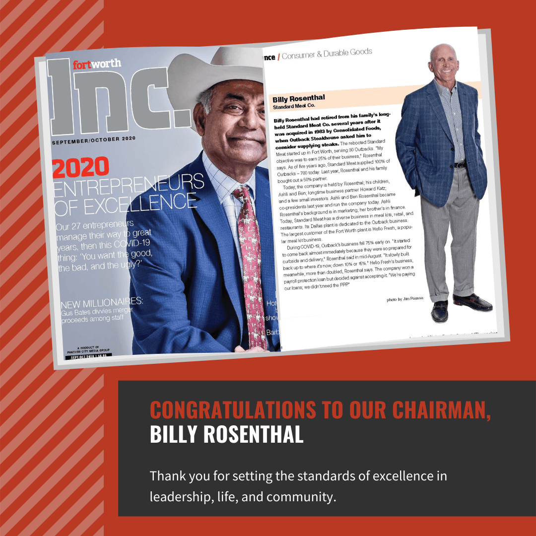Billy Rosenthal recognized as Entrepreneur of Excellence