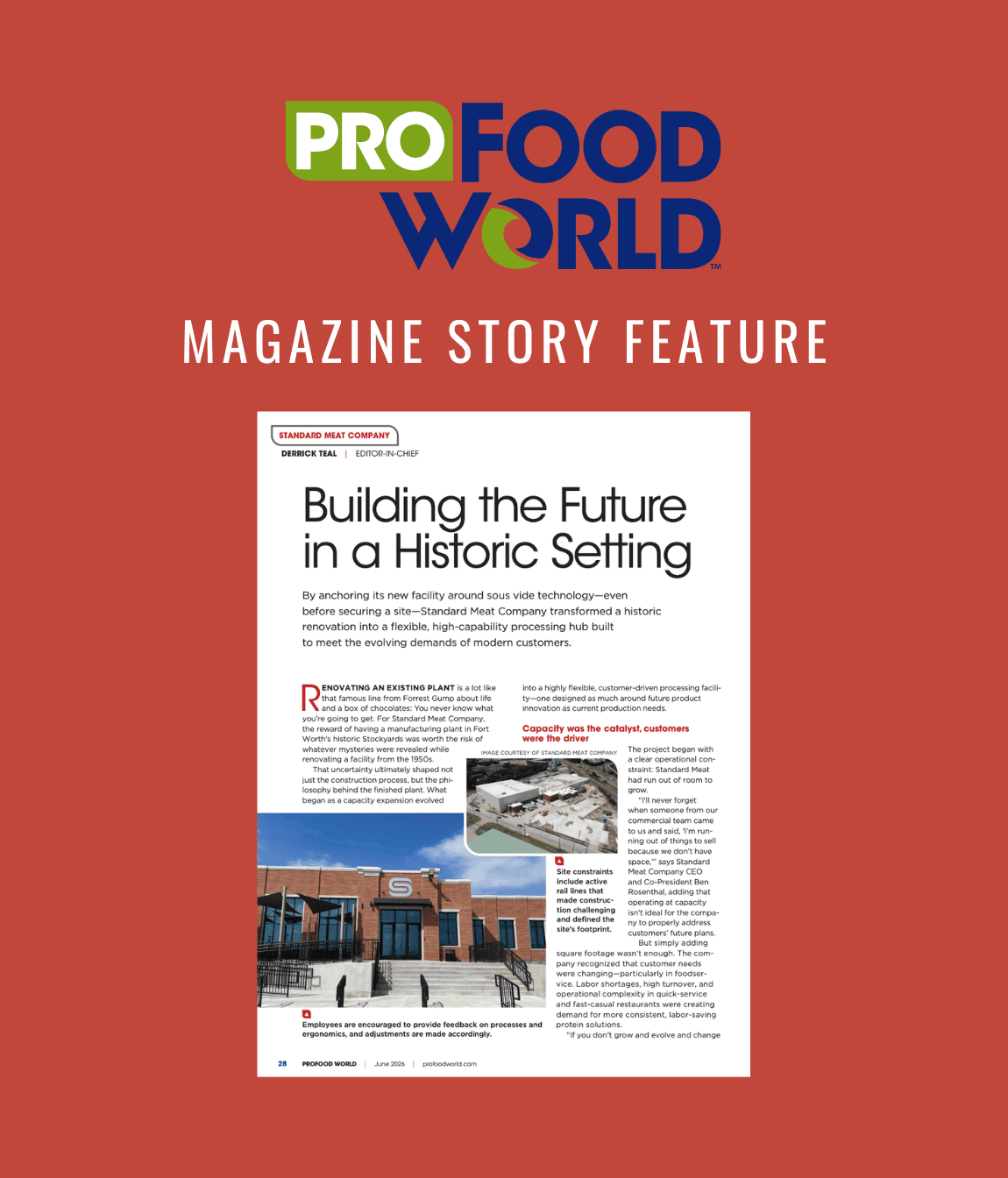 Standard Meat Company Featured in ProFood World